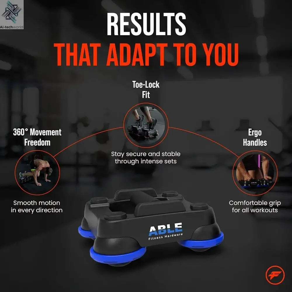 All-in-One 360° Multi-Directional Bodyweight Training System - Ab Roller, Push Up Bars, Core Sliders - Portable Home Gym for Ful - Ai-TechWorld