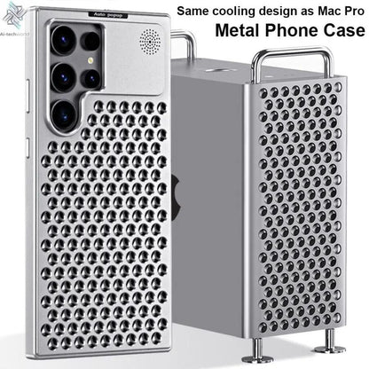 Aluminum Alloy Metal Aromatherapy Case For Galaxy S24 Plus S23 S22 Ultra Heat Dissipation Shockproof Anti-scratch Fragrant Cover Ai-TechWorld 