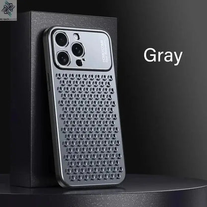 Aluminum Alloy Phone Case For iPhone 17 16 15 14 13 Pro Max Metal Breathable Back Cover - Ai-TechWorld