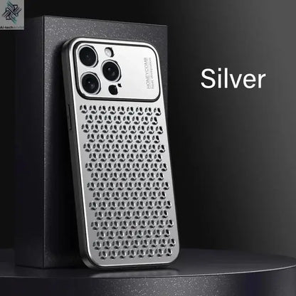 Aluminum Alloy Phone Case For iPhone 17 16 15 14 13 Pro Max Metal Breathable Back Cover - Ai-TechWorld