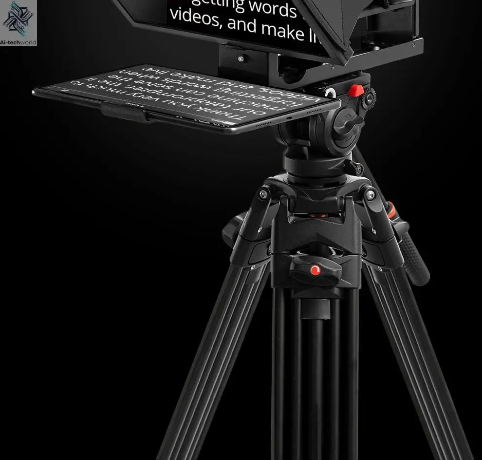 Ambitful T14 PRO Big Screen Prompter Professional Interview Foldable Teleprompter for Smartphone DSLR Camera Live Video Recordin Ai-TechWorld 