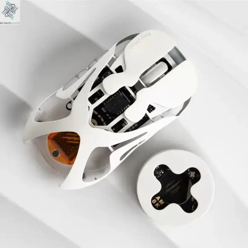 Angry Miao Infinity Gaming Wireless Mouse Hot-Swappable Metal Ultralight Hollow PAW3950 Dual 8K Wired Tri-Mode Ai-TechWorld 