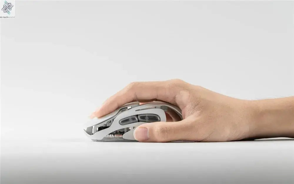 Angry Miao Infinity Gaming Wireless Mouse Hot-Swappable Metal Ultralight Hollow PAW3950 Dual 8K Wired Tri-Mode Ai-TechWorld 