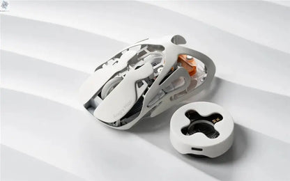 Angry Miao Infinity Gaming Wireless Mouse Hot-Swappable Metal Ultralight Hollow PAW3950 Dual 8K Wired Tri-Mode Ai-TechWorld 