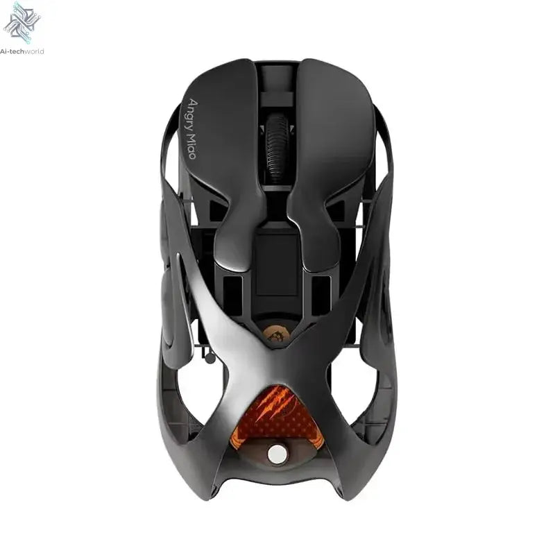 Angry Miao Infinity Gaming Wireless Mouse Hot-Swappable Metal Ultralight Hollow PAW3950 Dual 8K Wired Tri-Mode Ai-TechWorld 