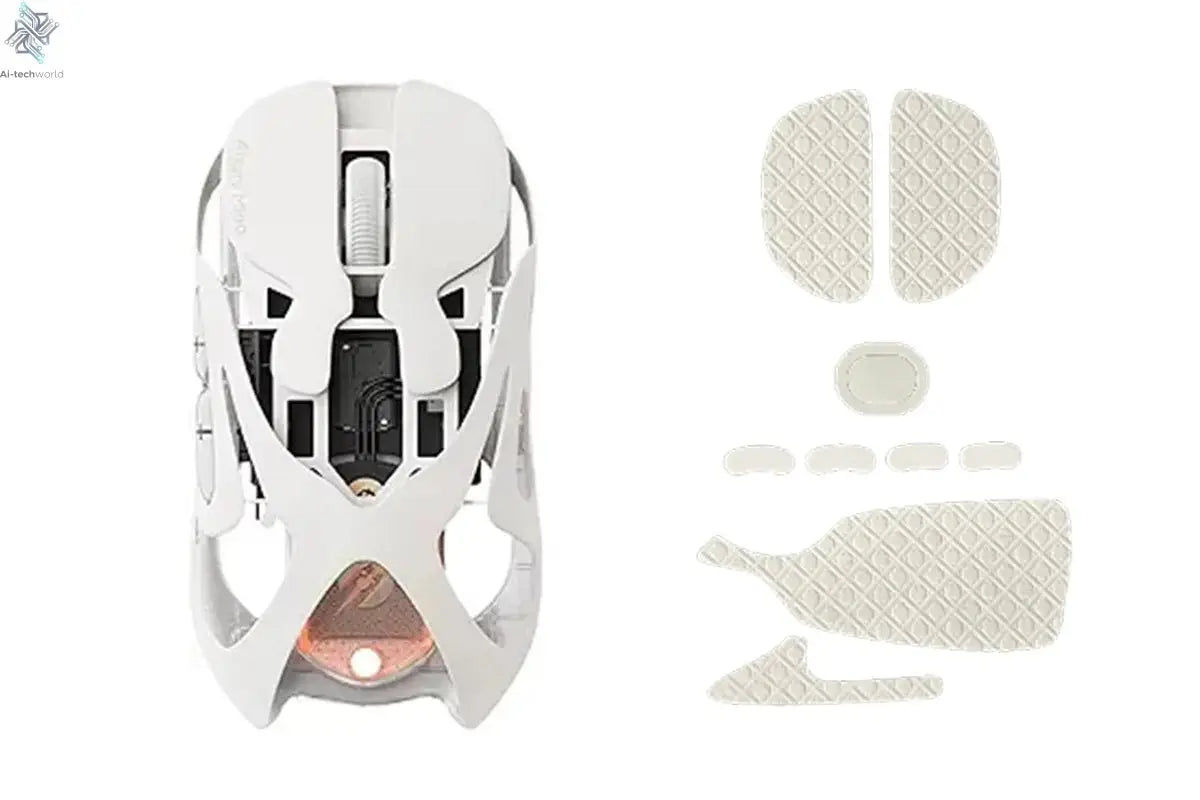 Angry Miao Infinity Gaming Wireless Mouse Hot-Swappable Metal Ultralight Hollow PAW3950 Dual 8K Wired Tri-Mode Ai-TechWorld 