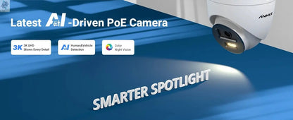 Annke AC500 3K IR Ultra HD IP PoE Camera Dual Light Outdoor PoE Security Camera Human Vehicle Detection Built - in Microphone - Ai - TechWorld