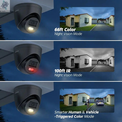 Annke AC500 3K IR Ultra HD IP PoE Camera Dual Light Outdoor PoE Security Camera Human Vehicle Detection Built - in Microphone - Ai - TechWorld
