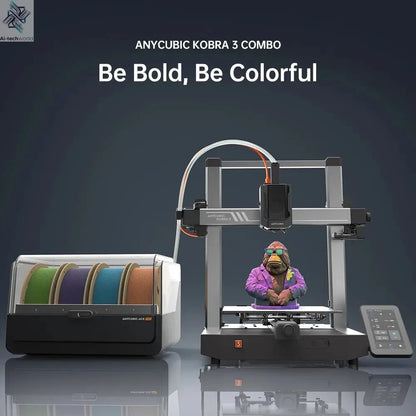 Anycubic Kobra 3 Combo Multi-Color FDM 3D Printer - High-Speed Printing, Large Build Volume - Ai-TechWorld
