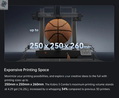 Anycubic Kobra 3 Combo Multi-Color FDM 3D Printer - High-Speed Printing, Large Build Volume - Ai-TechWorld