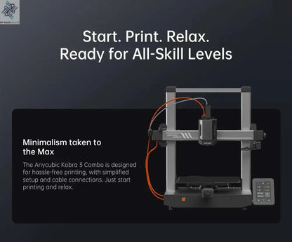 Anycubic Kobra 3 Combo Multi-Color FDM 3D Printer - High-Speed Printing, Large Build Volume - Ai-TechWorld
