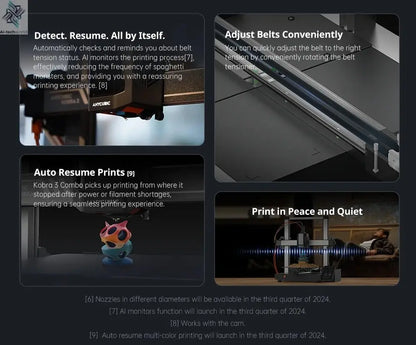 Anycubic Kobra 3 Combo Multi-Color FDM 3D Printer - High-Speed Printing, Large Build Volume - Ai-TechWorld