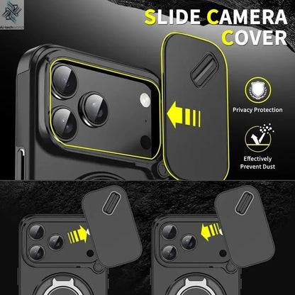 Armor Shockproof Magnetic Ring Stand Holder Case For iphone 17 Pro Max Camera Protection Cover For iphone17 Air - Ai - TechWorld