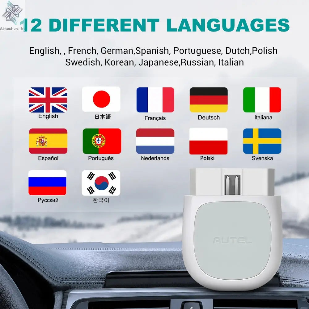 Autel MaxiAP AP200 Bluetooth Full Systems Diagnostic Tool with AutoVIN Service for Family DIYers Ai-TechWorld 