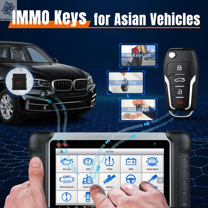 Autel MaxiCOM MK808BT PRO Car Automotivo Diagnostic Tools Bluetooth OBD2 Scanner Code Reader Diagnosis Tool PK MK808KBT MK808S Ai-TechWorld 