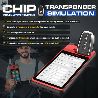 Autel MaxiIM KM100 Advanced One-Minute Key Generation Tool IMMO Key programming Key Renewal and Transponder Editing PK IM508S Ai-TechWorld 