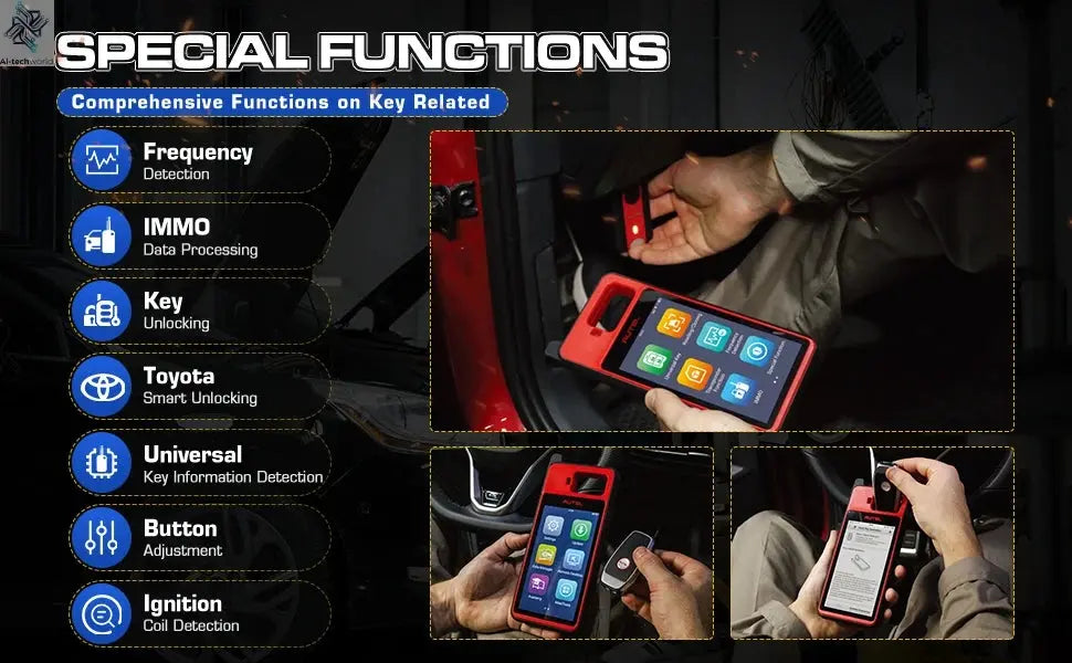 Autel MaxiIM KM100 Advanced One-Minute Key Generation Tool IMMO Key programming Key Renewal and Transponder Editing PK IM508S Ai-TechWorld 