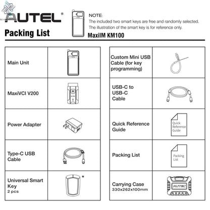 Autel MaxiIM KM100 Advanced One-Minute Key Generation Tool IMMO Key programming Key Renewal and Transponder Editing PK IM508S Ai-TechWorld 