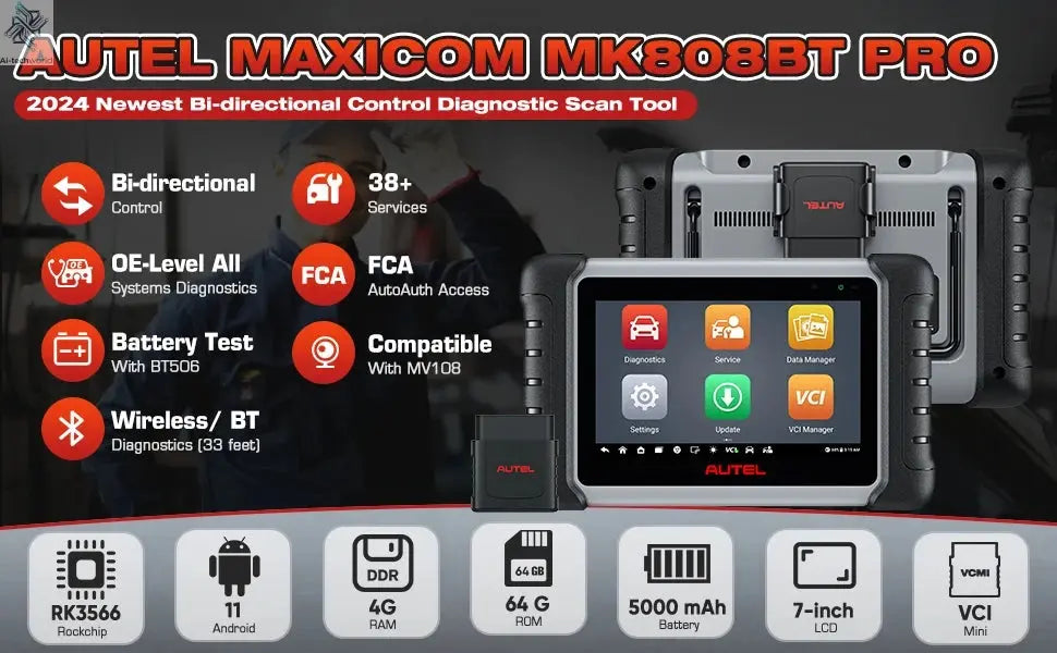 Autel MaxiIM KM100 Advanced One-Minute Key Generation Tool IMMO Key programming Key Renewal and Transponder Editing PK IM508S Ai-TechWorld 