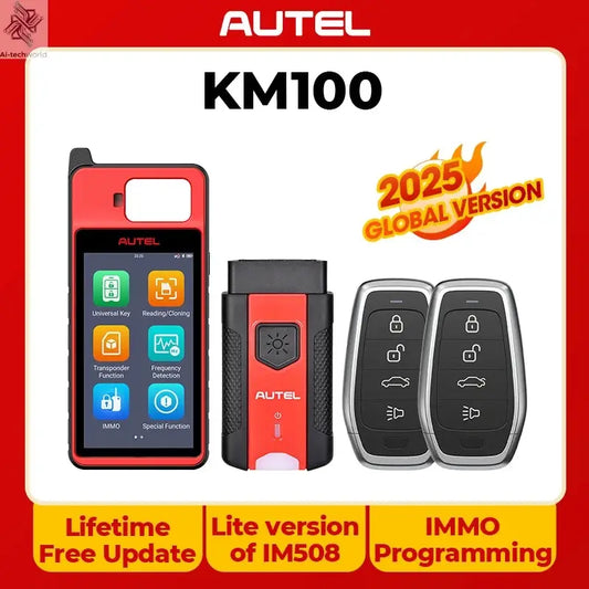 Autel MaxiIM KM100 Key Fob Programmer Immobilizer Tool Key Creation IMMO Learning Chip Read Write Cloning Frequency Detection Ai-TechWorld 