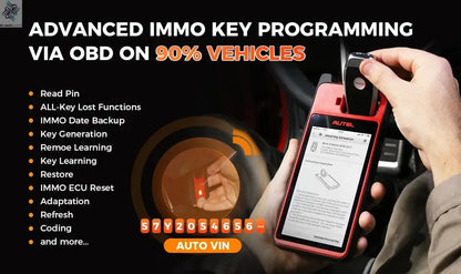 Autel MaxiIM KM100 Key Fob Programmer Immobilizer Tool Key Creation IMMO Learning Chip Read Write Cloning Frequency Detection Ai-TechWorld 