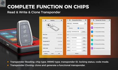 Autel MaxiIM KM100E Key Fob Programmer Immobilizer Tool Key Creation IMMO Learning Chip Read Write Cloning Frequency Detection Ai-TechWorld 