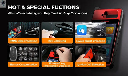 Autel MaxiIM KM100E Key Fob Programmer Immobilizer Tool Key Creation IMMO Learning Chip Read Write Cloning Frequency Detection Ai-TechWorld 