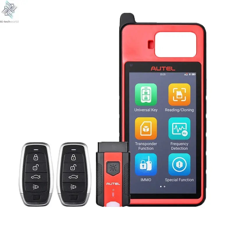 Autel MaxiIM KM100E Key Fob Programmer Immobilizer Tool Key Creation IMMO Learning Chip Read Write Cloning Frequency Detection Ai-TechWorld 