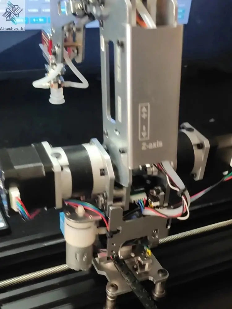 Automation Technology Multi Axis Robotic Arm Industrial Stepping Metal Manipulator For Arduino 2560 Robot DIY Kit with Suction Cup/Stepper Motor Claw Ai-TechWorld 