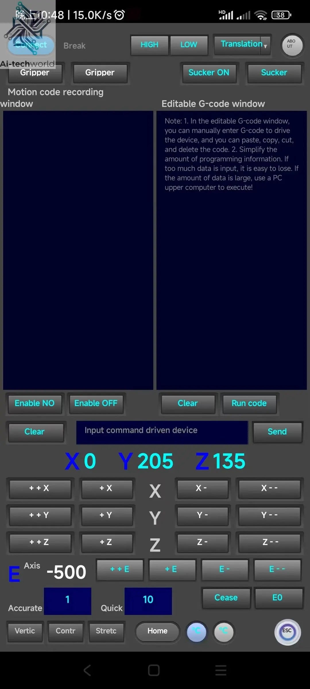 Automation Technology Multi Axis Robotic Arm Industrial Stepping Metal Manipulator For Arduino 2560 Robot DIY Kit with Suction Cup/Stepper Motor Claw Ai-TechWorld 