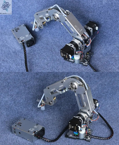 Automation Technology Multi Axis Robotic Arm Industrial Stepping Metal Manipulator For Arduino 2560 Robot DIY Kit with Suction Cup/Stepper Motor Claw Ai-TechWorld 