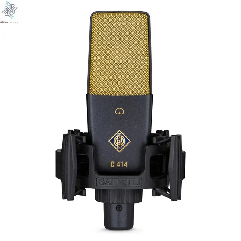 BAIFEILI C414 Professional Condenser Microphone XLR With 25mm Diaphragm Cardioid Mic for Streaming,Podcasting,Recording,ASMR Ai-TechWorld 