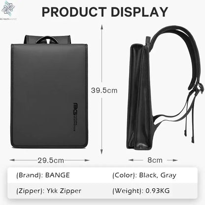 BANGE New Business Backpack Men's Anti-Theft Computer Bag Big Capacity 14.1 Inch Laptop Bagpack Men Elegant Waterproof Ai-TechWorld 