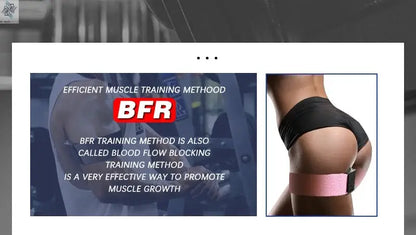BFR Booty Bands Blood Flow Restriction Bands Resistance Butt Squat Thigh Glutes Hip Building Kaatsu Straps Gym Fitness Equipment Ai-TechWorld 
