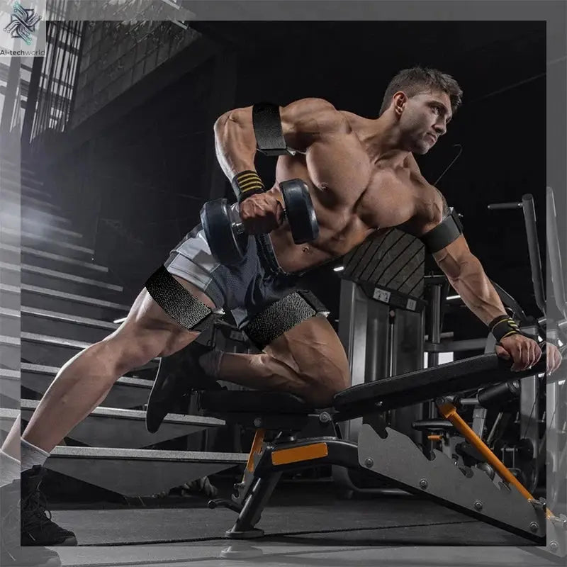 BFR Booty Bands Blood Flow Restriction Bands Resistance Butt Squat Thigh Glutes Hip Building Kaatsu Straps Gym Fitness Equipment Ai-TechWorld 