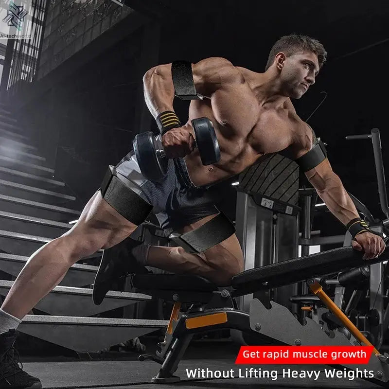 BFR Booty Bands Blood Flow Restriction Bands Resistance Butt Squat Thigh Glutes Hip Building Kaatsu Straps Gym Fitness Equipment Ai-TechWorld 