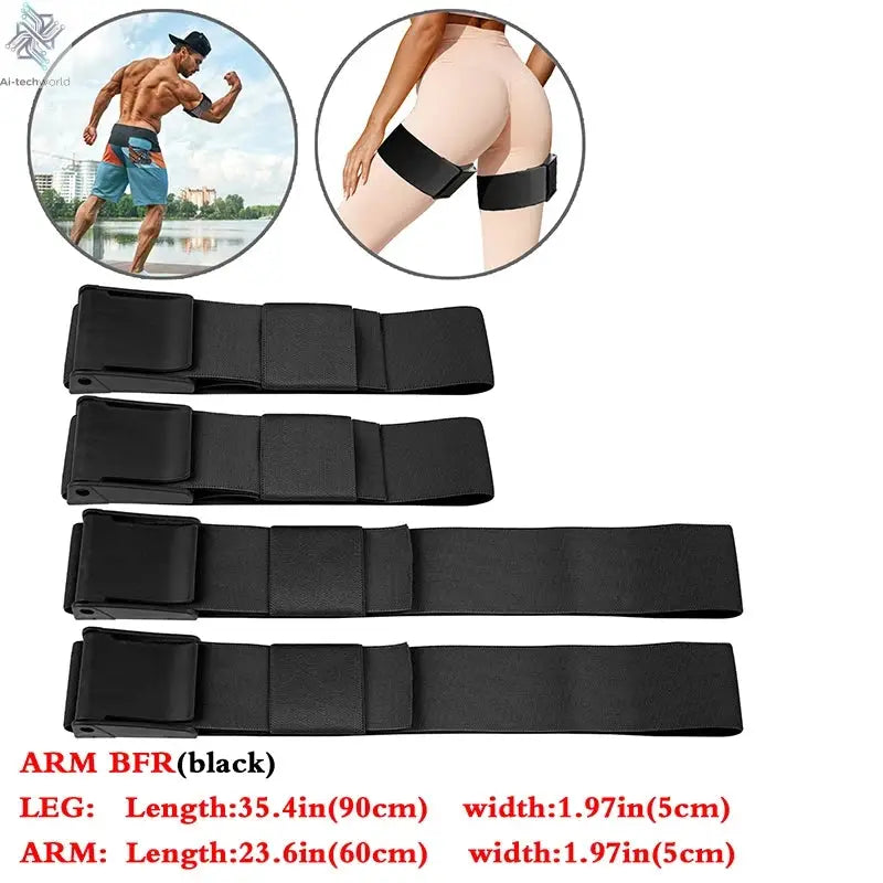 BFR Booty Bands Blood Flow Restriction Bands Resistance Butt Squat Thigh Glutes Hip Building Kaatsu Straps Gym Fitness Equipment Ai-TechWorld 