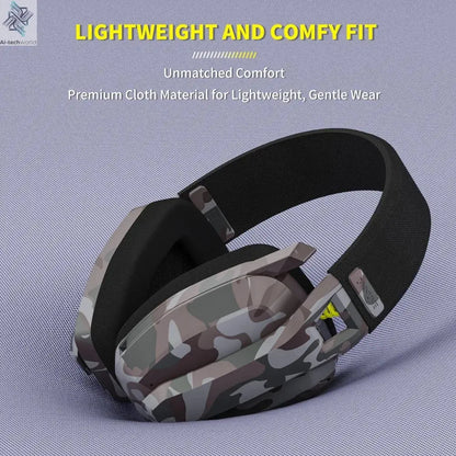 BINNUNE BW06 2.4GHz Wireless Gaming Headset with Mic for PS5 PS4 PC Mac Playstation Bluetooth Gaming Headset with Microphone Ai-TechWorld 