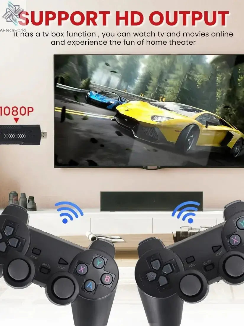 BOYHOM X2 Plus 256G 58000 Game 4K Game player 3D HD Retro Video Game Console Wireless Controller TV 50 Emulator For Kids Gifts Ai-TechWorld 