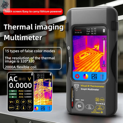 BSIDE SH7 Touch Thermal Imaging Multimeter with IR Camera,320*320 Resolution 20000 counts High Accuracy Voltage Test Pro Ai-TechWorld 