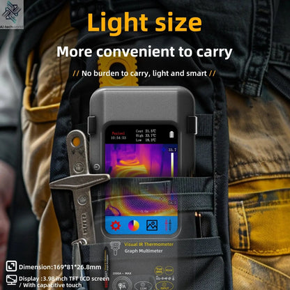 BSIDE SH7 Touch Thermal Imaging Multimeter with IR Camera,320*320 Resolution 20000 counts High Accuracy Voltage Test Pro Ai-TechWorld 