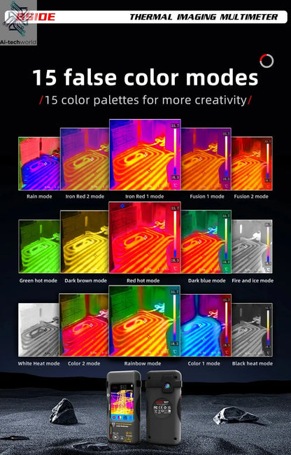 BSIDE SH7 Touch Thermal Imaging Multimeter with IR Camera,320*320 Resolution 20000 counts High Accuracy Voltage Test Pro Ai-TechWorld 
