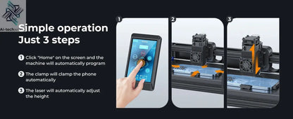 Back Glass Laser for iPhone 8-17 Series, Glue Removal Laser Engraving Seperator, w/Air Purifier&Cell Phone Repair Tool Ai-TechWorld 