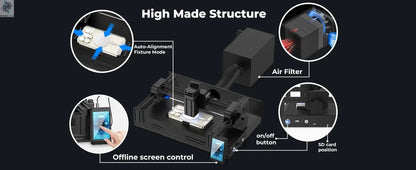 Back Glass Laser for iPhone 8-17 Series, Glue Removal Laser Engraving Seperator, w/Air Purifier&Cell Phone Repair Tool Ai-TechWorld 