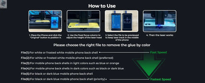 Back Glass Laser for iPhone 8-17 Series, Glue Removal Laser Engraving Seperator, w/Air Purifier&Cell Phone Repair Tool Ai-TechWorld 