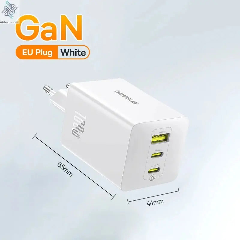 Baseus 100W Fast Charger GaN Charger For iPhone 17 16 Xiaomi Samsung Laptop Tablet USB C Charger QC PD Charger USB Phone Charger Ai-TechWorld 