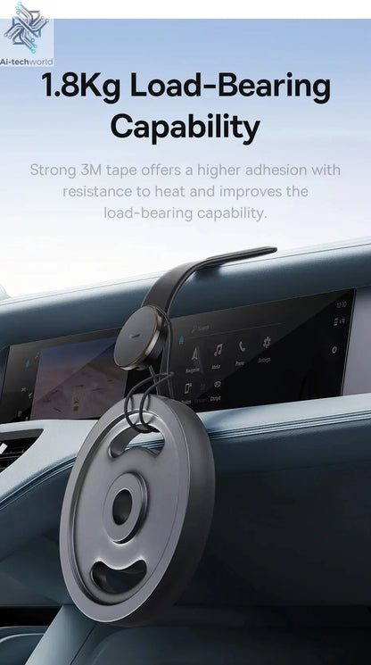 Baseus 15W Magnetic Charging Phone Holder Wireless Charger Phone Bracket for iPhone 12 13 14 15 Pro Max Dashborad Center Console Ai-TechWorld 