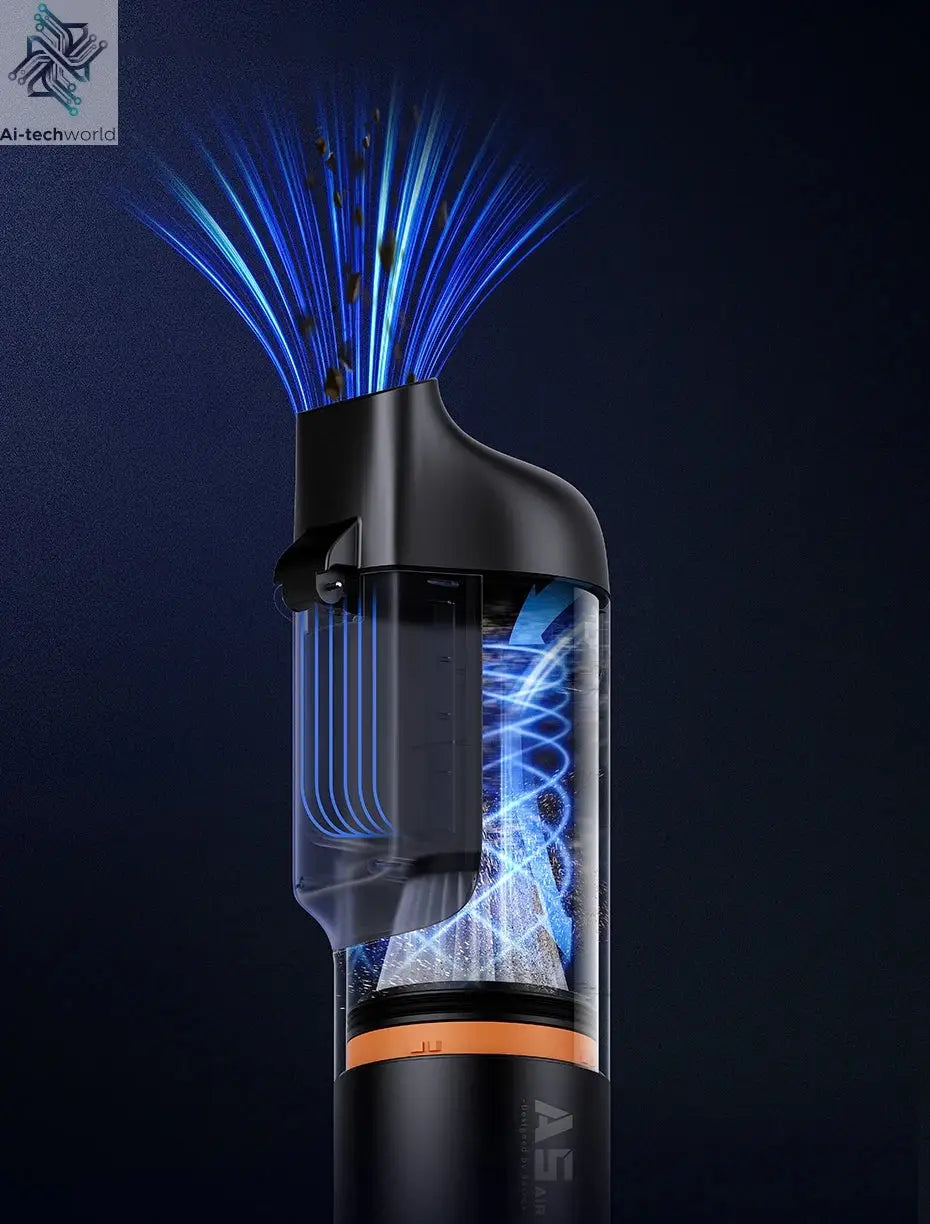 Baseus A5 Air Car Vacuum Cleaner 2-in-1 Powerful Wireless Cleaner Strong Suction Handheld Car Cleaning Portable Home Appliance Ai-TechWorld 