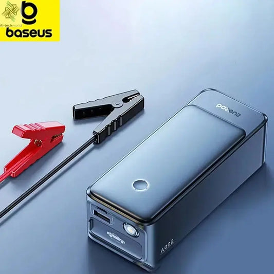 Baseus Car Jump Starter 600A 6000mAh Car Battery Charger Emergency Power Bank Booster Starting Device 12V Car Jump Starter Ai-TechWorld 