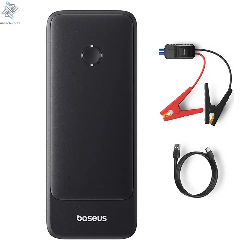Baseus Car Jump Starter 600A 6000mAh Car Battery Charger Emergency Power Bank Booster Starting Device 12V Car Jump Starter Ai-TechWorld 